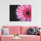 Roze Bloem Verpakt Canvas Afdruk (Insitu (Woonkamer))