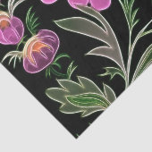 Roze bloemblaadjes Art Deco Tissuepapier (Detail)