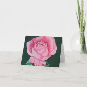 Roze bloemblaadjes Inspirerend Note Kaart
