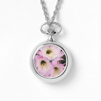 Roze bloemblaadjes van de woestijn horloge