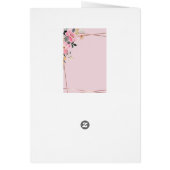 Roze bloemblaadjes Verjaardag (Achterkant)