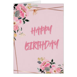 Roze bloemblaadjes Verjaardag