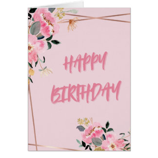 Roze bloemblaadjes Verjaardag