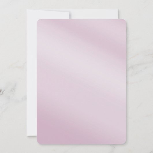 Roze bloemblad Bewaar de datum Save The Date (Achterkant)