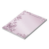 Roze Bloemblad Notitieblok (Gedraaid)