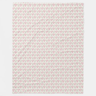 Roze Bloemdeken - Botanische Gooi Fleece Deken