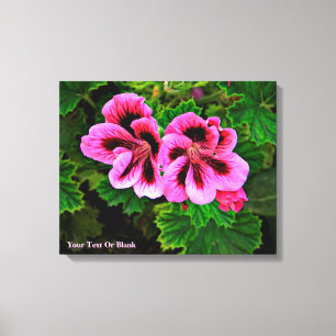 Roze bloemen 1 canvas afdruk