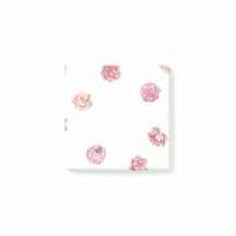 Roze Bloemen 3x3 Sticky Note