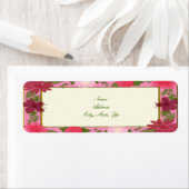 Roze bloemen Aangepaste labels (Insitu)