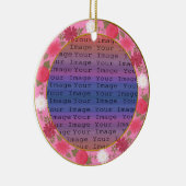 Roze bloemen Aangepaste Ornament (Rechts)