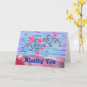 Roze bloemen aanpasbaar kaart (Gele Bloem)