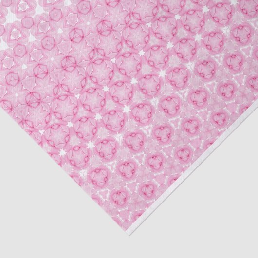 Roze Bloemen Abstract Design Tissuepapier (Detail)