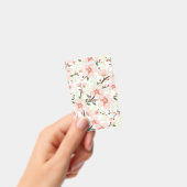 Roze bloemen badge (Handheld)