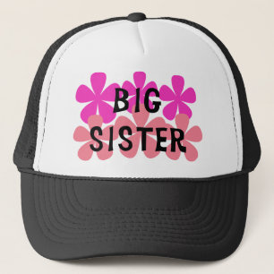 Roze bloemen Big Sister Trucker Pet
