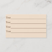 Roze bloemen bladeren kunst ontwerp bloemist tuinm visitekaartje (Achterkant)