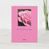 Roze Bloemen Bloemen Bloemen Roos Rozen Moederdag  Kaart (Achterkant)