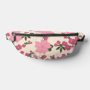 Roze bloemen, bloempatroon, patroon van bloemen heuptasje