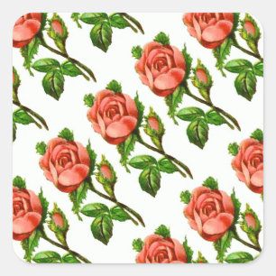 Roze Bloemen Bloemstuk Engelse Rozen Sticker