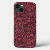 Roze bloemen, Blush Curven abstract bloempatroon Case-Mate iPhone Case (Achterkant)