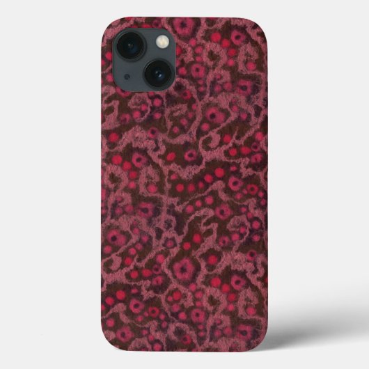 Roze bloemen, Blush Curven abstract bloempatroon Case-Mate iPhone Case (Achterkant)