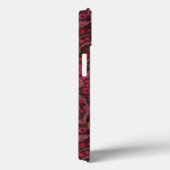 Roze bloemen, Blush Curven abstract bloempatroon Case-Mate iPhone Case (Achterkant / Rechts)