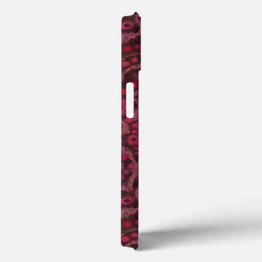 Roze bloemen, Blush Curven abstract bloempatroon Case-Mate iPhone Case (Achterkant / Rechts)