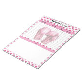 Roze Bloemen Borstkanker_ Medicatie Tracker Notitieblok (Schuin)