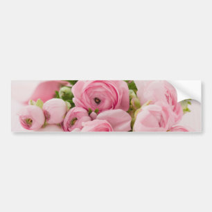 Roze bloemen Bouquet, Romance liefdeshuwelijk Bumpersticker
