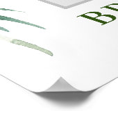 Roze Bloemen Bruiloft Feest Fotolijst Poster (Hoek)