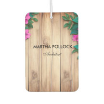 Roze bloemen bruin hout