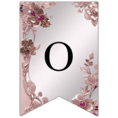 Roze  Bloemen Bunting Vlag Vlaggetjes (Tweede vlag)