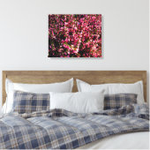  roze bloemen canvas afdruk (Insitu (Slaapkamer))