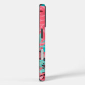  roze bloemen Case-Mate iPhone case (Achterkant / Rechts)