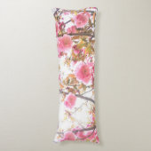 Roze bloemen Cherry Blossom Floral Pattern Gift Lichaamskussen (Voorkant Verticaal)