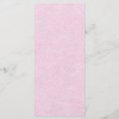 Roze Bloemen Cherry Blossom Wedding Menu Kaart (Achterkant)