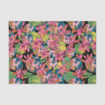 Roze bloemen collage op zwarte achtergrond