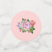 Roze Bloemen Confetti (Kleine voorkant)