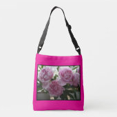 Roze Bloemen Crossbody Handtas (Achterkant)