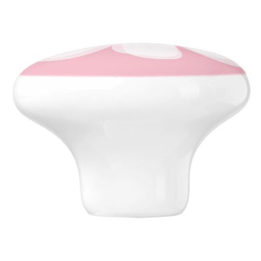 Roze bloemen daisy bloem deur en lade pull knop (Zijkant)