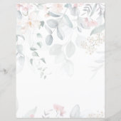 Roze Bloemen Dankbaarheid Tijdschrift Papier Blad (Achterkant)