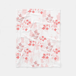 Roze bloemen deken