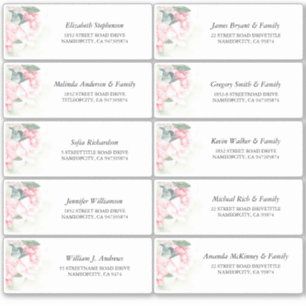 Roze Bloemen Elegant Zomerfeest Sticker