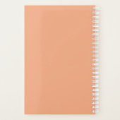 Roze bloemen en libellen planner (Achterkant)