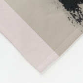 Roze bloemen en Muzieknoten Fleece Deken (Hoek)