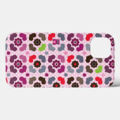 roze bloemen en uil Case-Mate iPhone case (Achterkant (horizontaal))