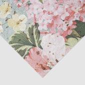 roze bloemen en vlinderdeklaag tissuepapier (Detail)