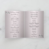 Roze Bloemen- en Vlinderprogramma kaart (Binnen)