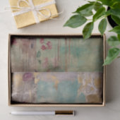 Roze bloemen en vogel tissuepapier (Geschenk)