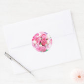 Roze Bloemen Envelop Stickers (Envelop)
