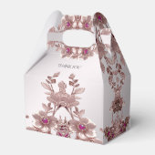 Roze Bloemen Favoriet Box Bedankdoosjes (Achterkant)